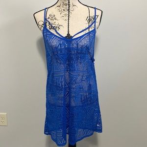 Pink VS Blue Swimsuit Coverup Dress